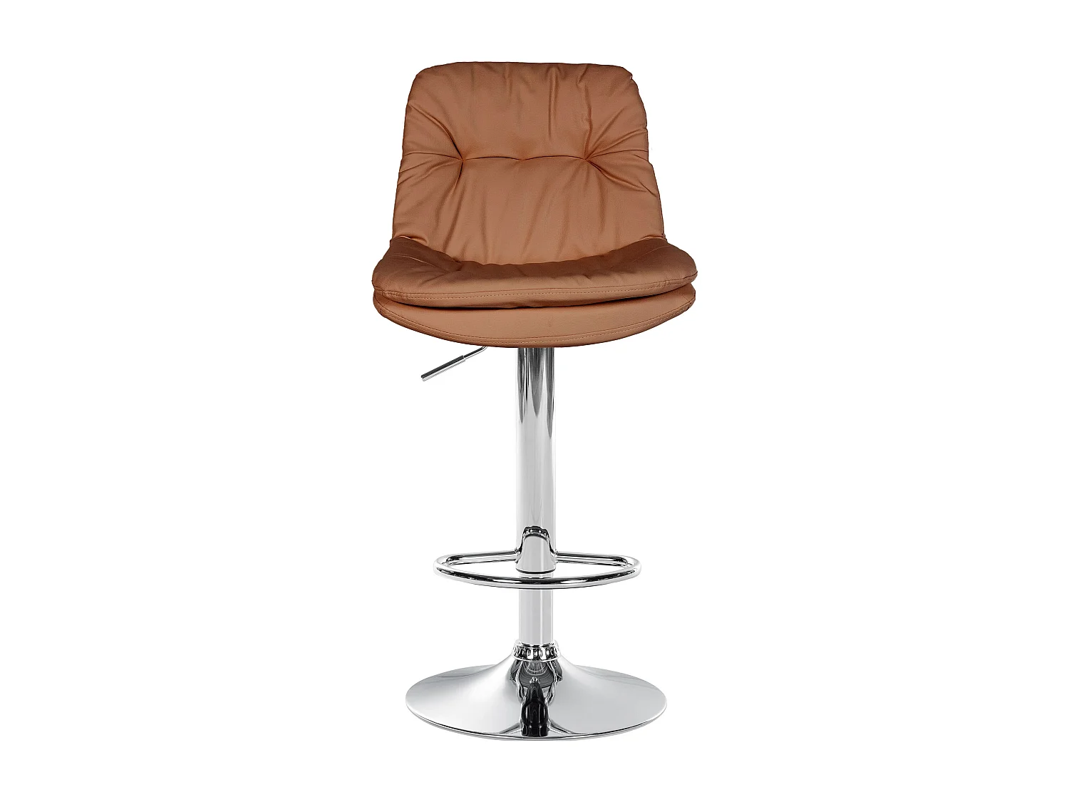 Tabouret de bar - Similicuir - Marron clair - Laurel