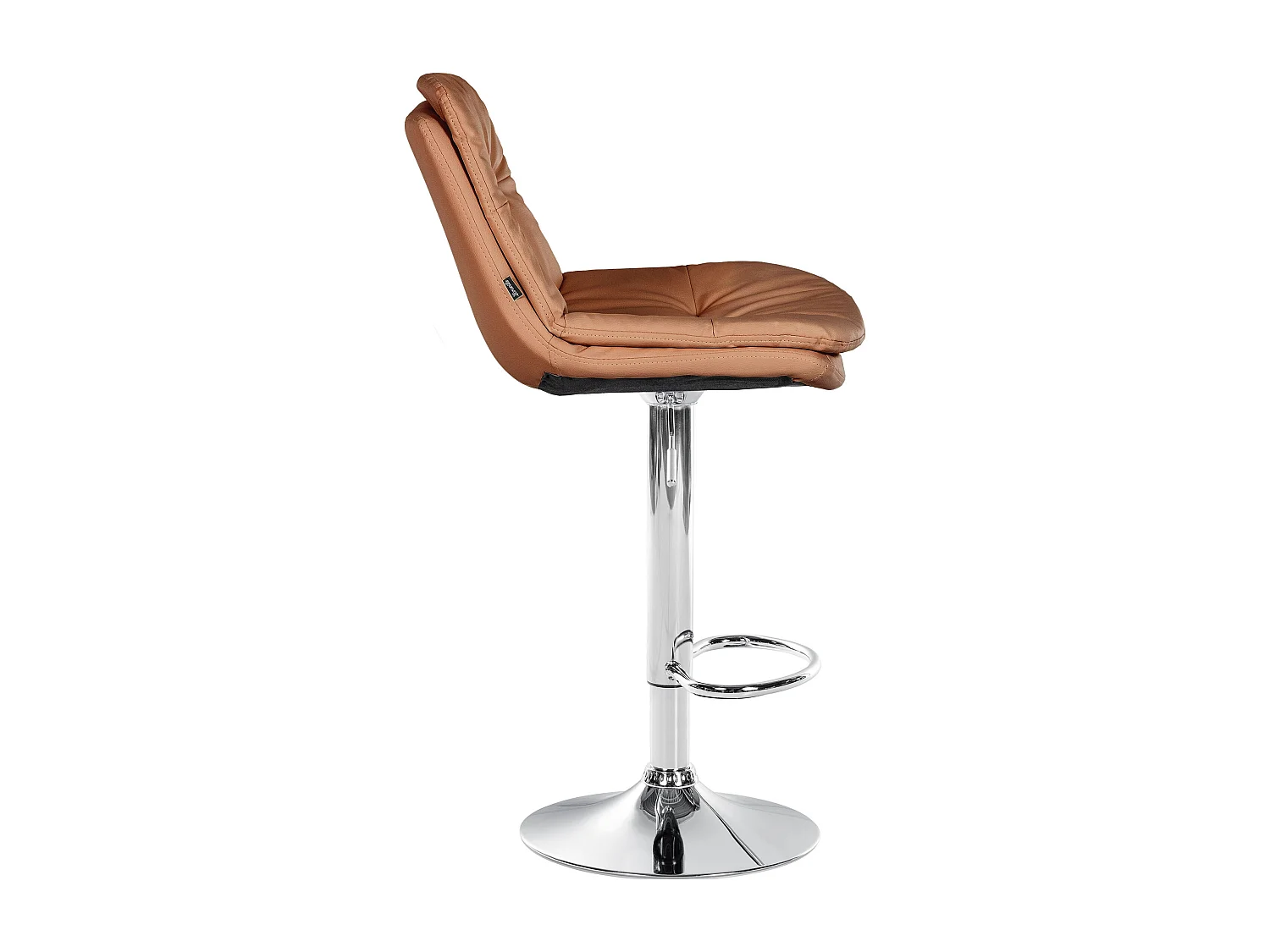 Tabouret de bar - Similicuir - Marron clair - Laurel