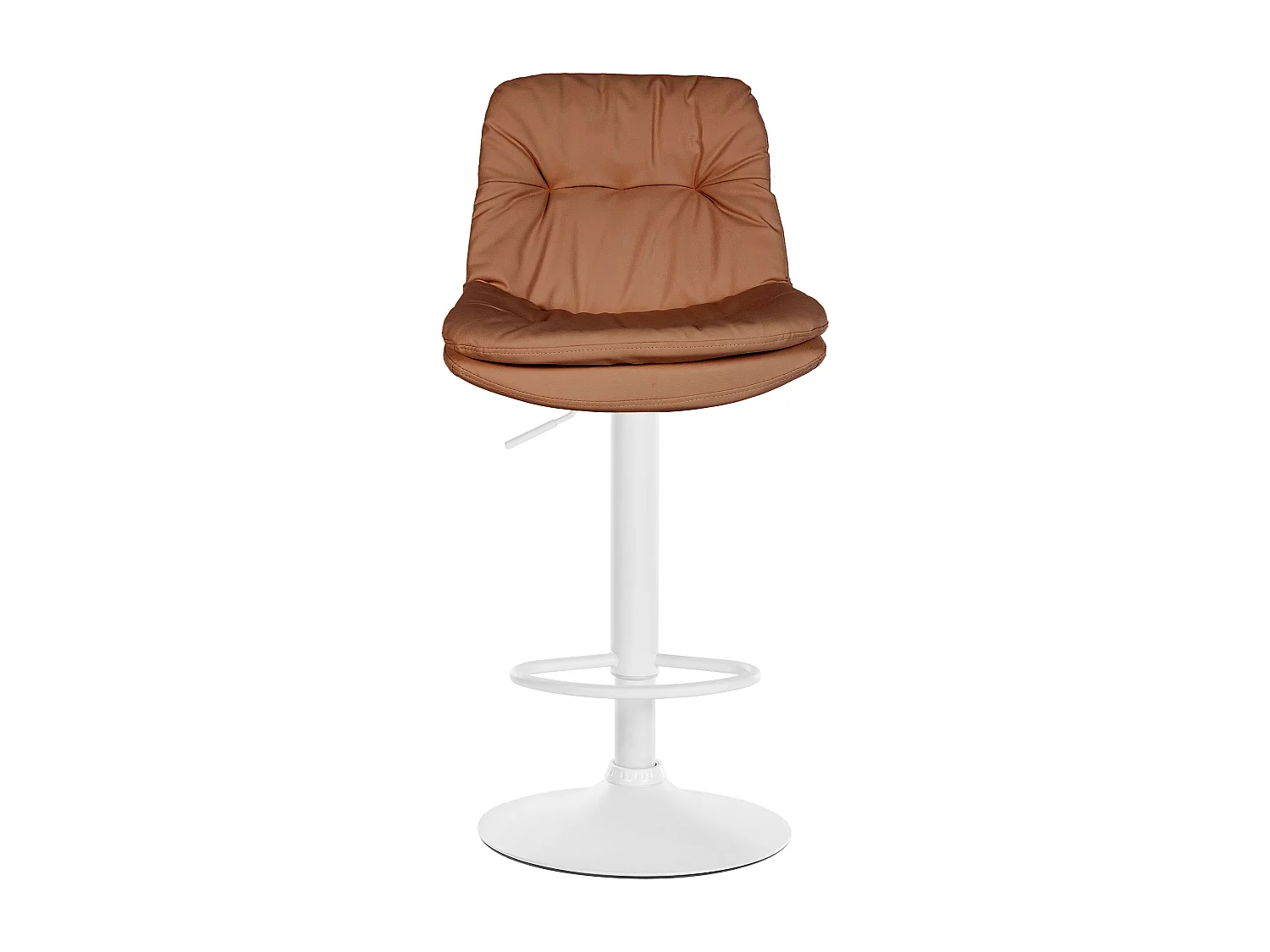 Tabouret de bar - Similicuir - Marron clair - Laurel