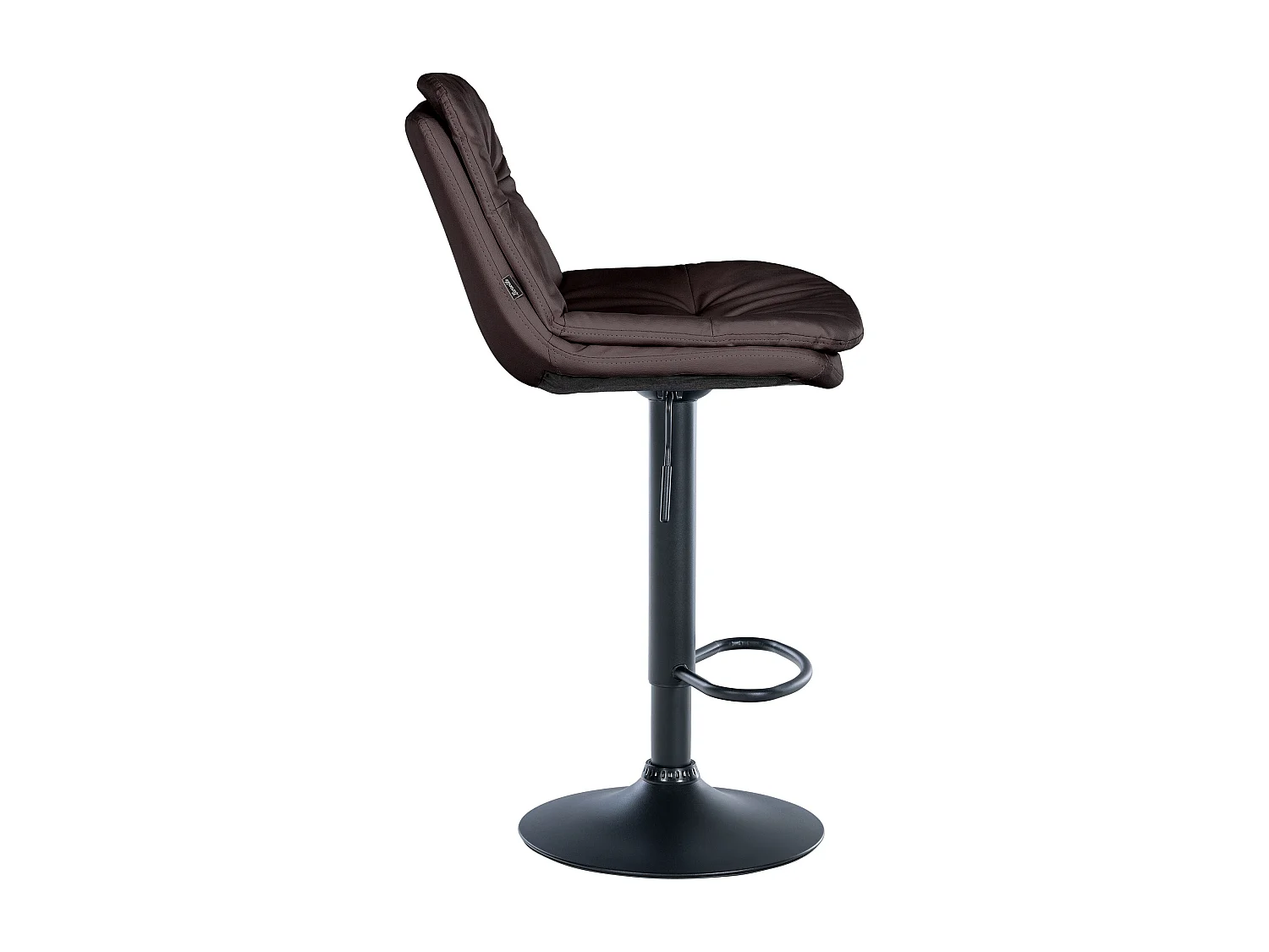 Tabouret de bar - Similicuir - Marron - Laurel