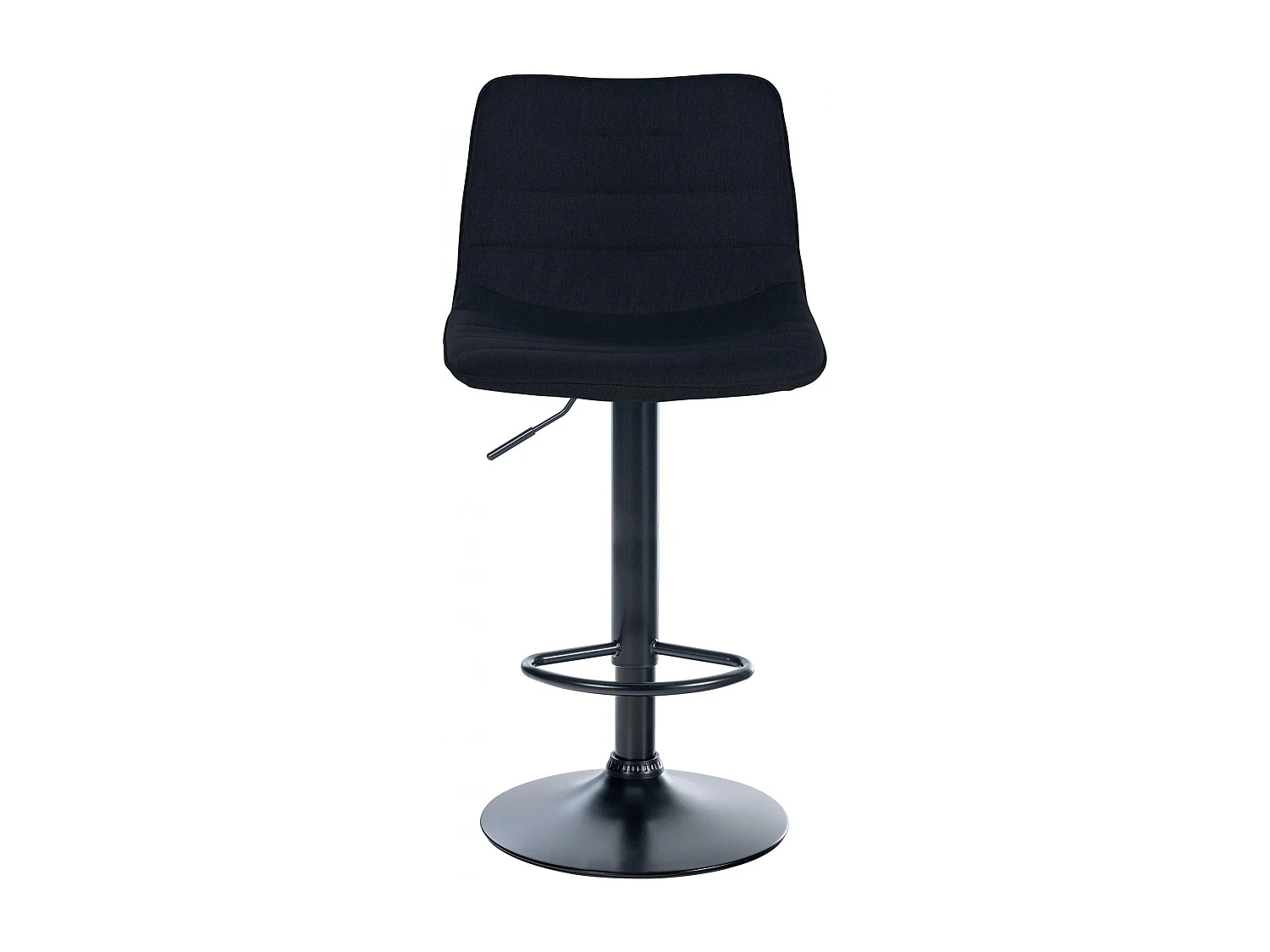 Lot de 2  Tabouret de bar - Tissu - Noir - Lex