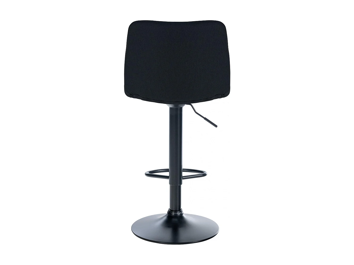 Lot de 2  Tabouret de bar - Tissu - Noir - Lex