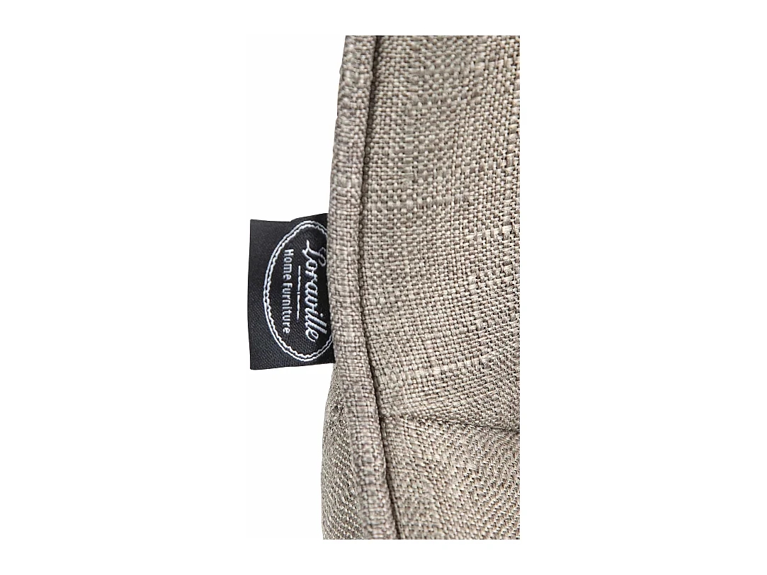 Lot de 2  Tabouret de bar - Tissu & Blanc - Taupe - Vonore