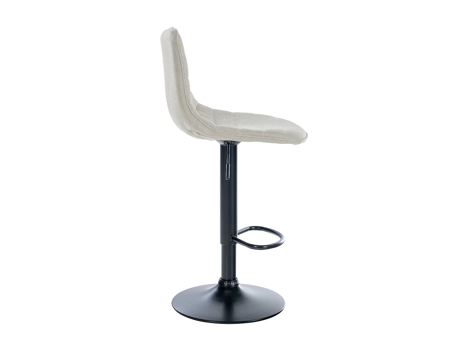 Lot de 2  Tabouret de bar - Tissu - Crème - Lex