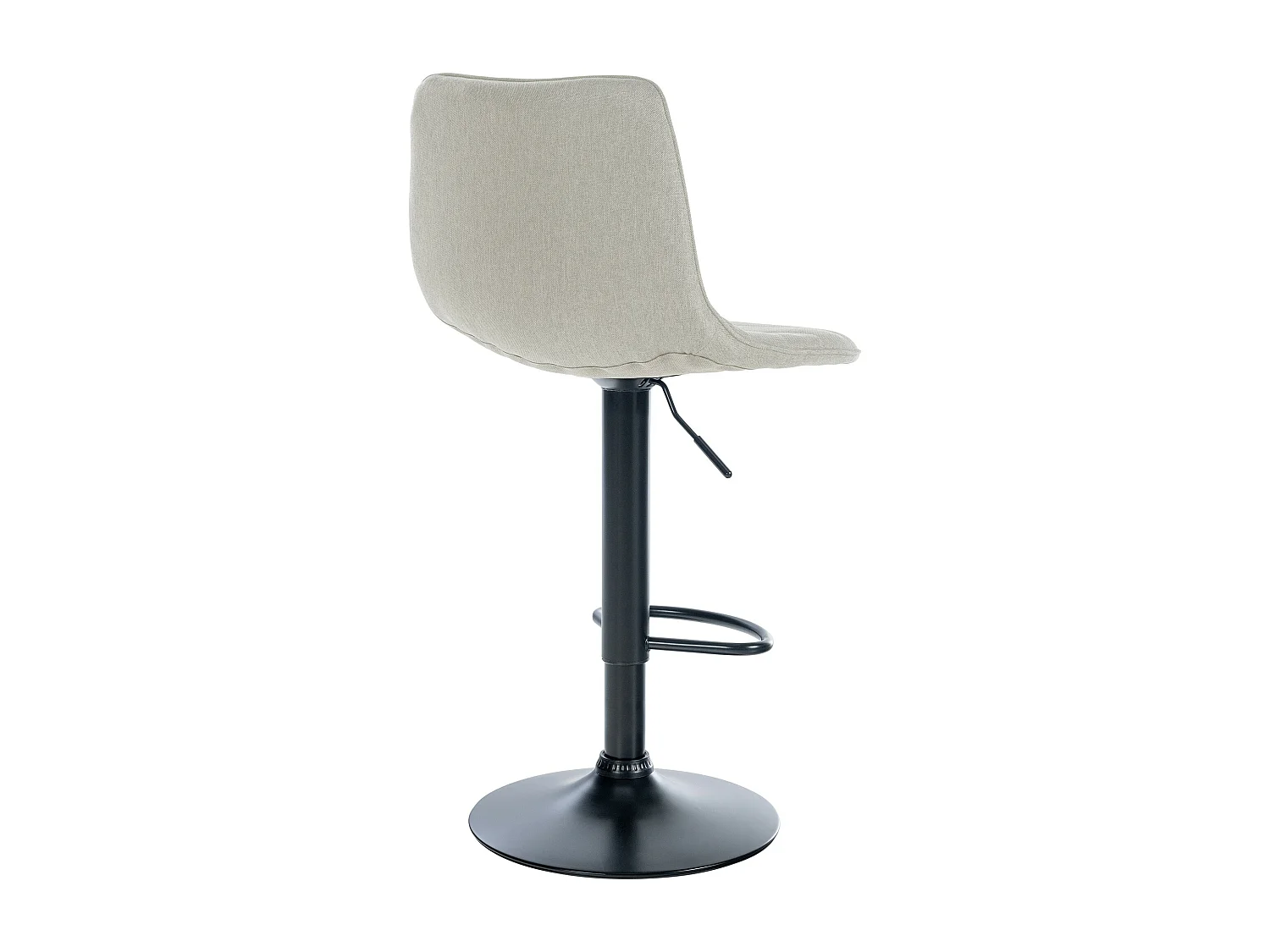 Lot de 2  Tabouret de bar - Tissu - Crème - Lex