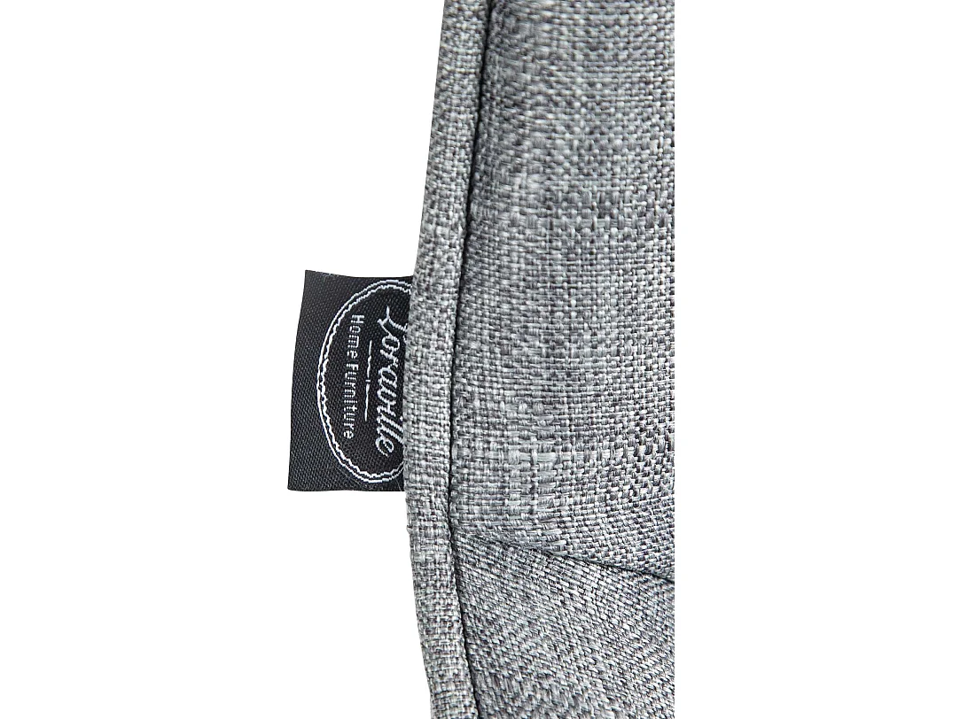 Tabouret de bar - Tissu & Noir - Gris - Vonore