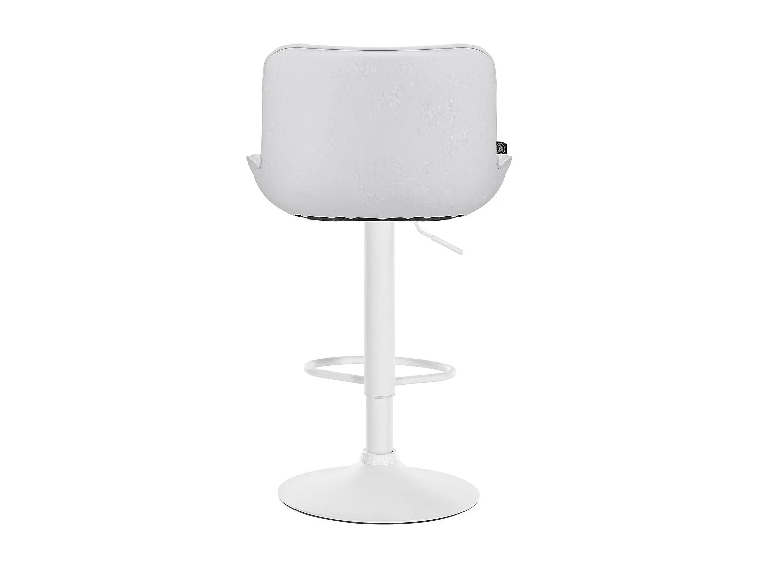 Lot de 2  Tabouret de bar - Similicuir & Blanc - Blanc - Vonore