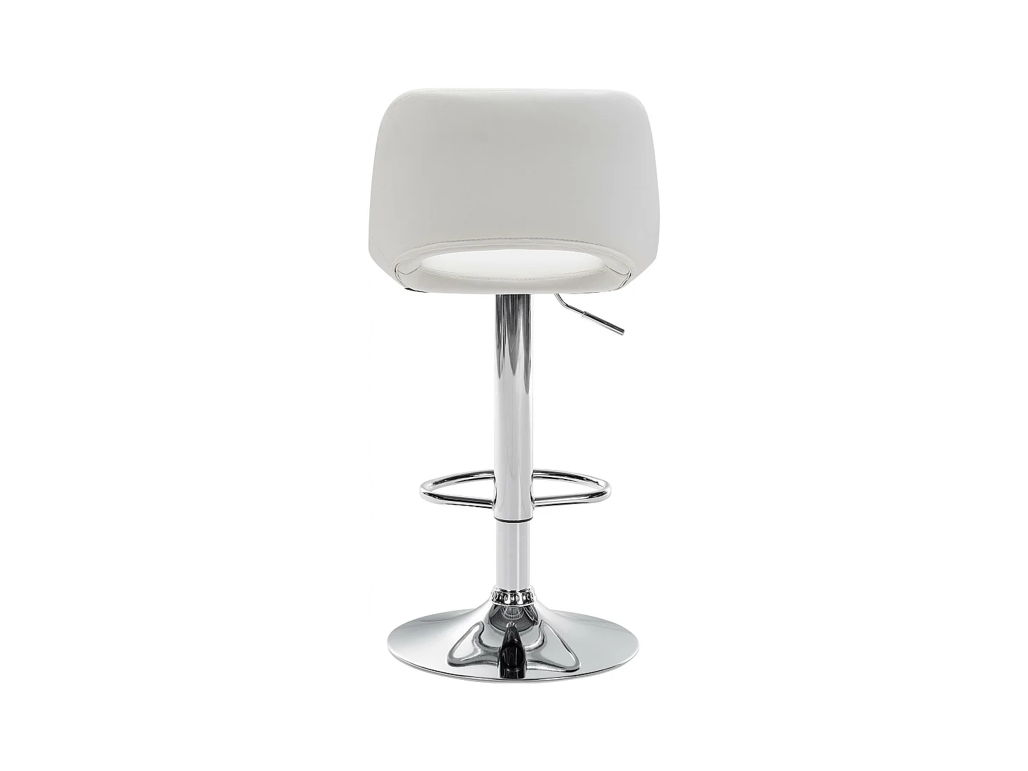 Lot de 2  Tabouret de bar - Similicuir - Blanc - Camden