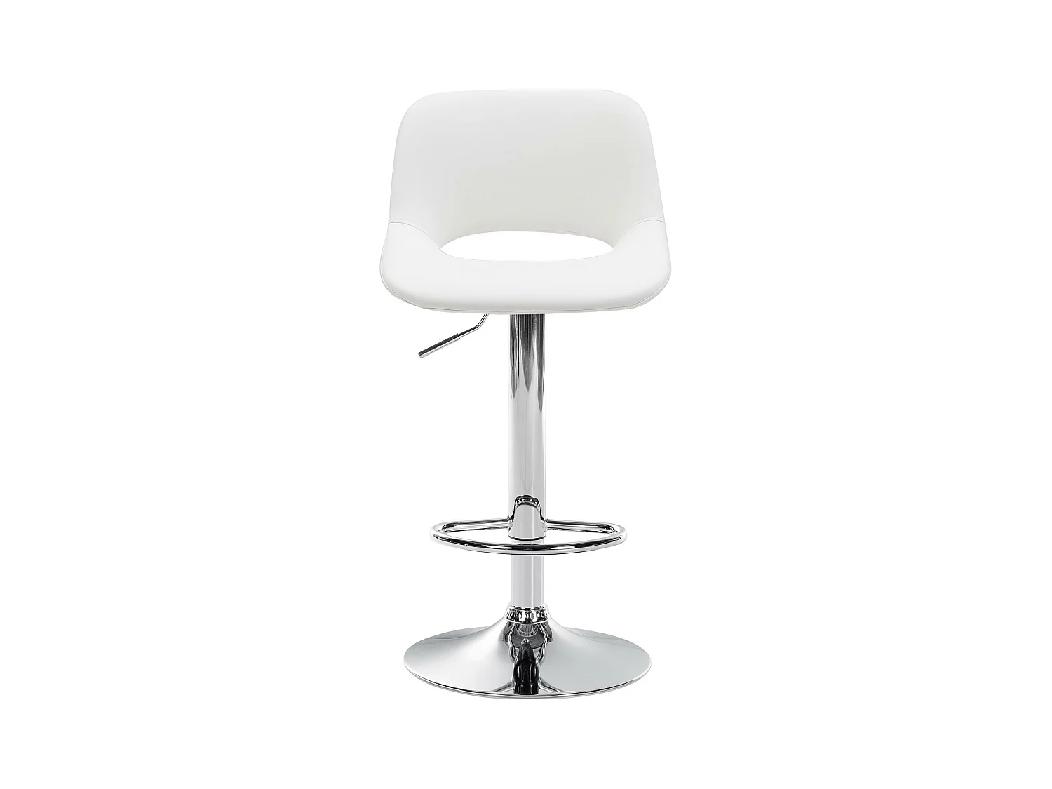 Lot de 2  Tabouret de bar - Similicuir - Blanc - Camden