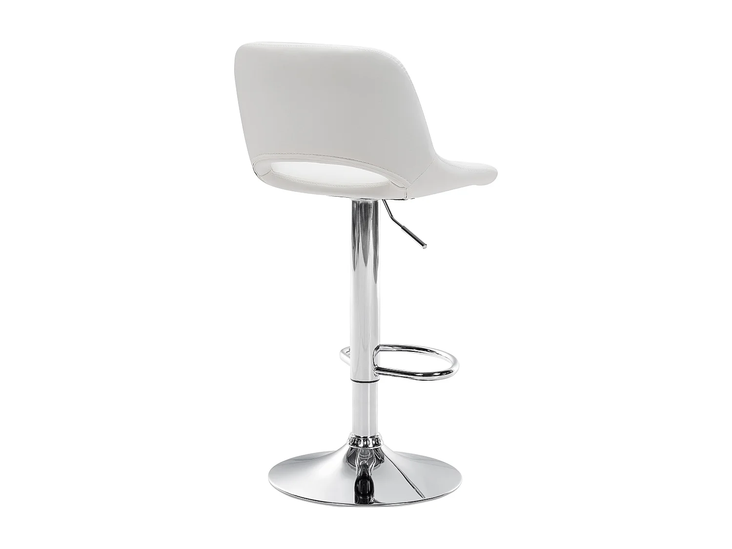 Lot de 2  Tabouret de bar - Similicuir - Blanc - Camden