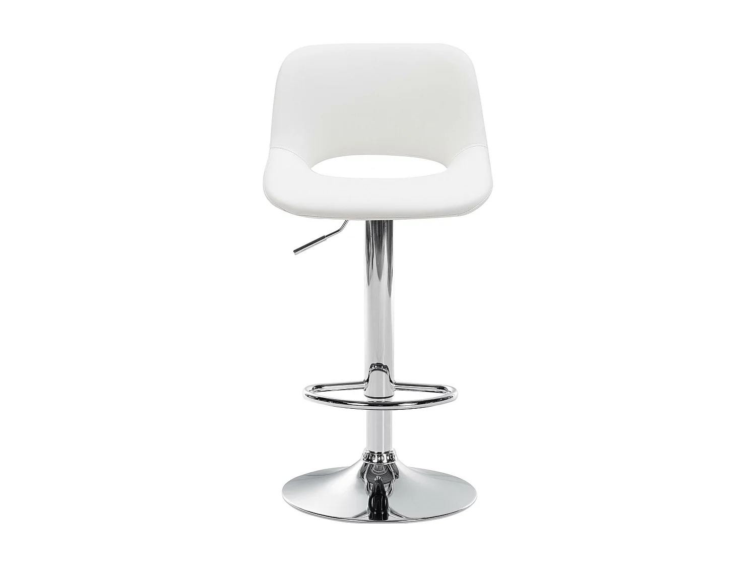 Lot de 2  Tabouret de bar - Similicuir - Blanc - Camden