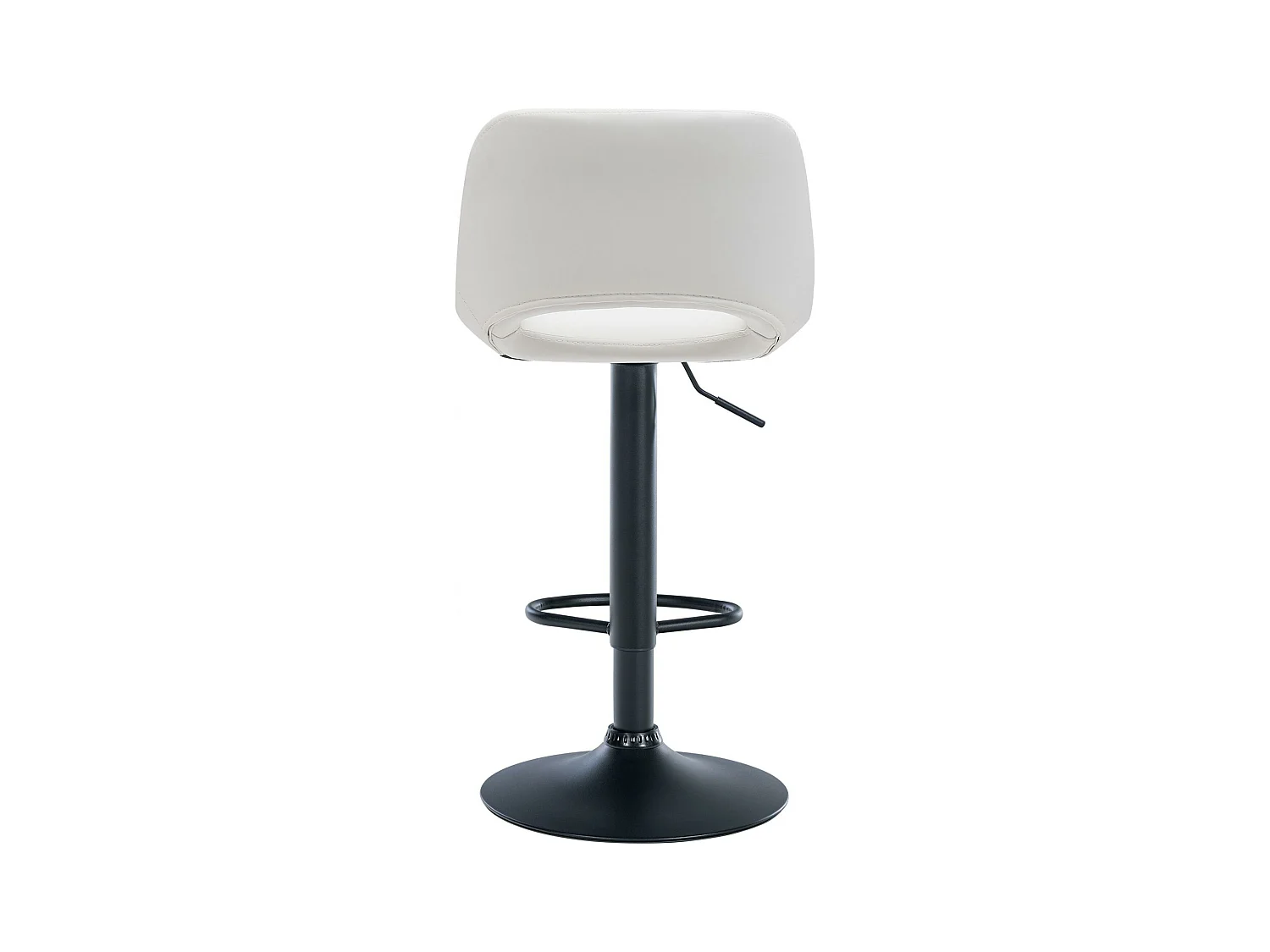 Lot de 2  Tabouret de bar - Similicuir - Blanc - Camden