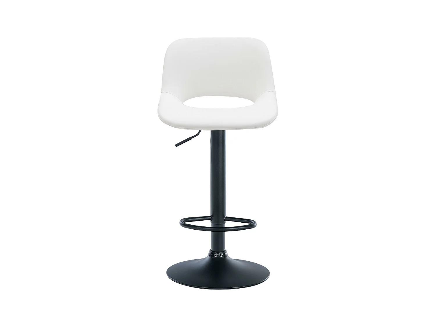 Lot de 2  Tabouret de bar - Similicuir - Blanc - Camden