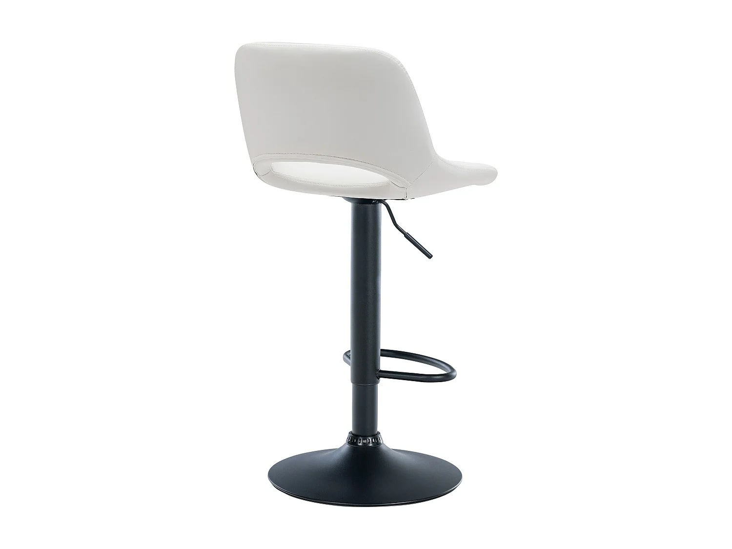 Lot de 2  Tabouret de bar - Similicuir - Blanc - Camden