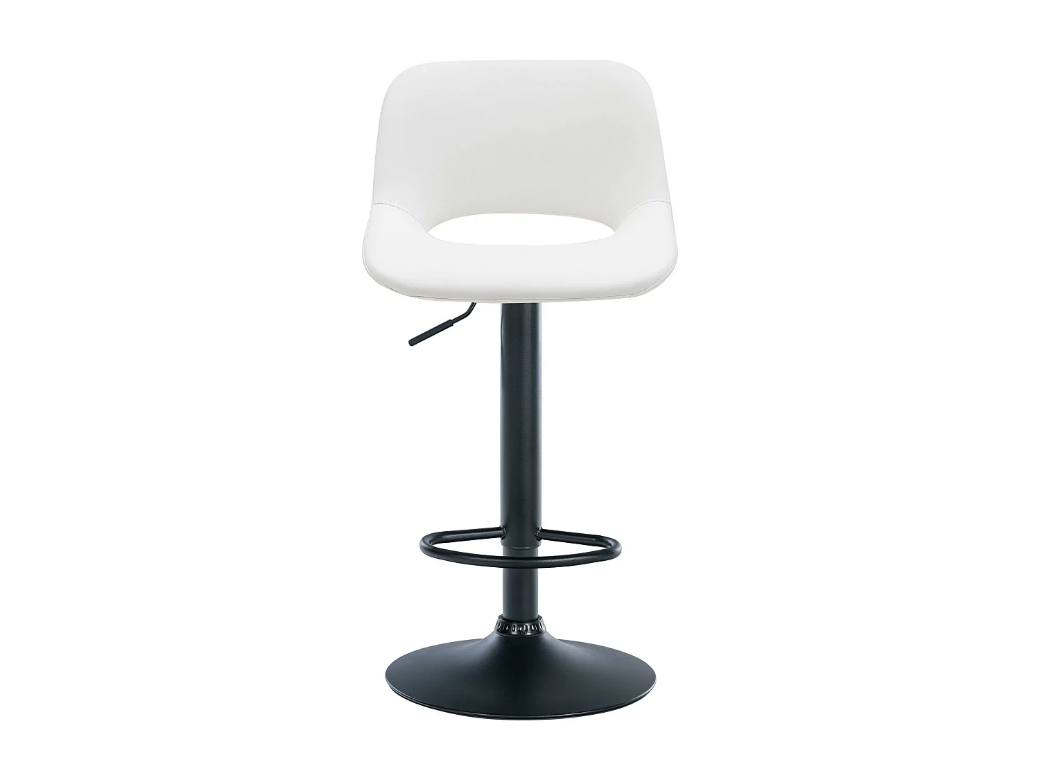 Lot de 2  Tabouret de bar - Similicuir - Blanc - Camden