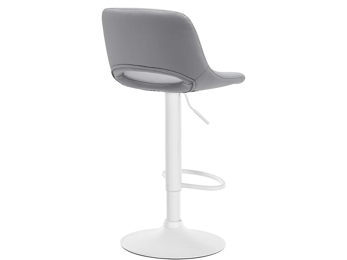 Tabouret de bar - Similicuir - Gris - Camden