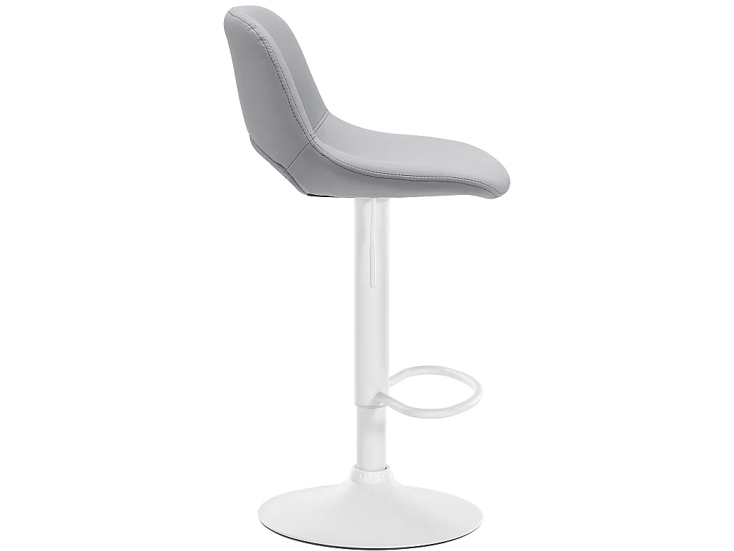 Tabouret de bar - Similicuir - Gris - Camden