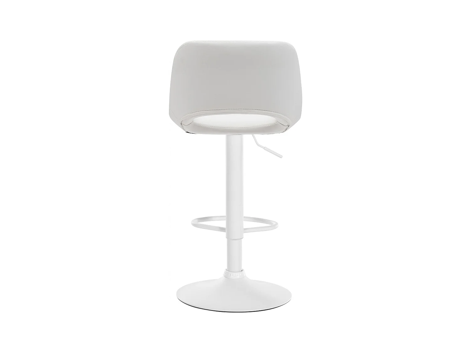 Lot de 2  Tabouret de bar - Similicuir - Blanc - Camden