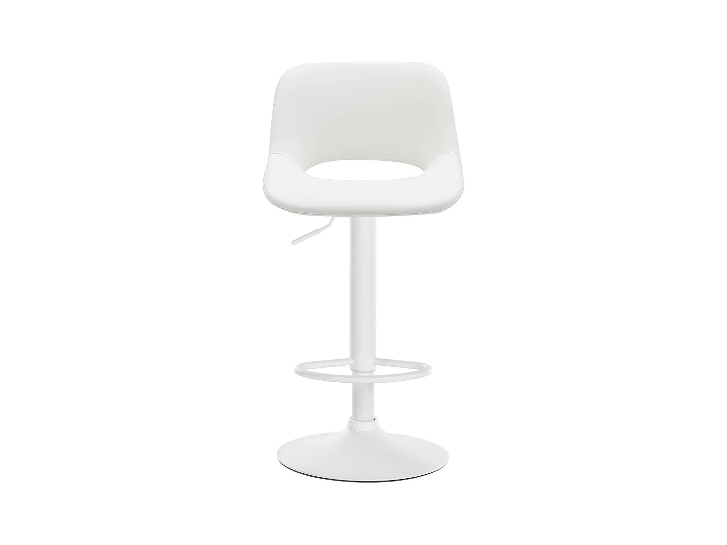 Lot de 2  Tabouret de bar - Similicuir - Blanc - Camden