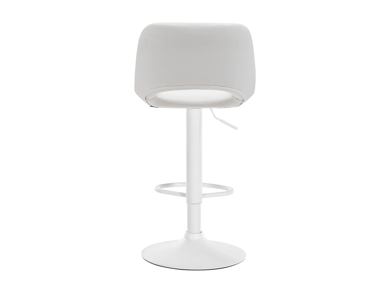 Lot de 2  Tabouret de bar - Similicuir - Blanc - Camden