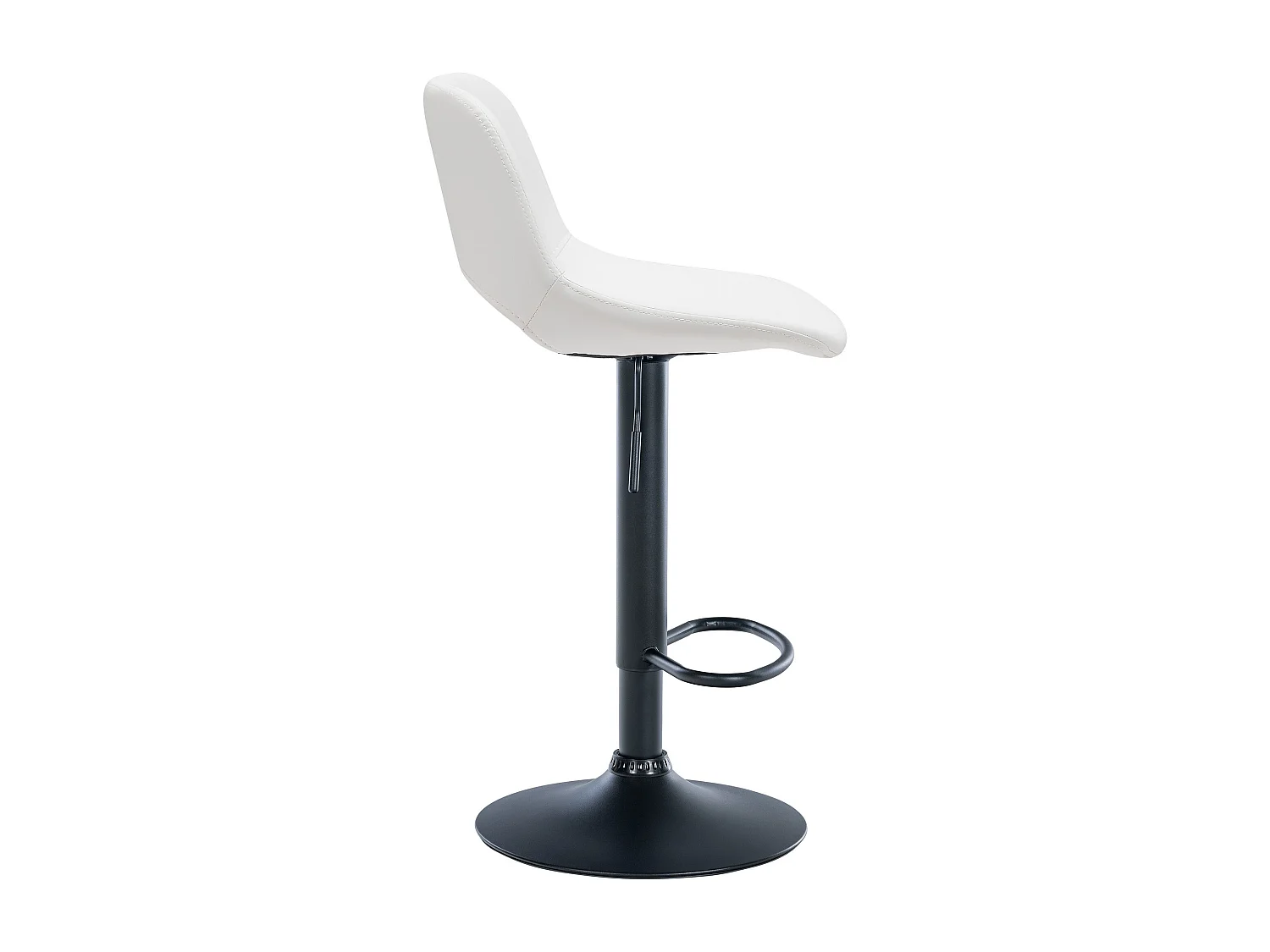 Tabouret de bar - Similicuir - Blanc - Camden
