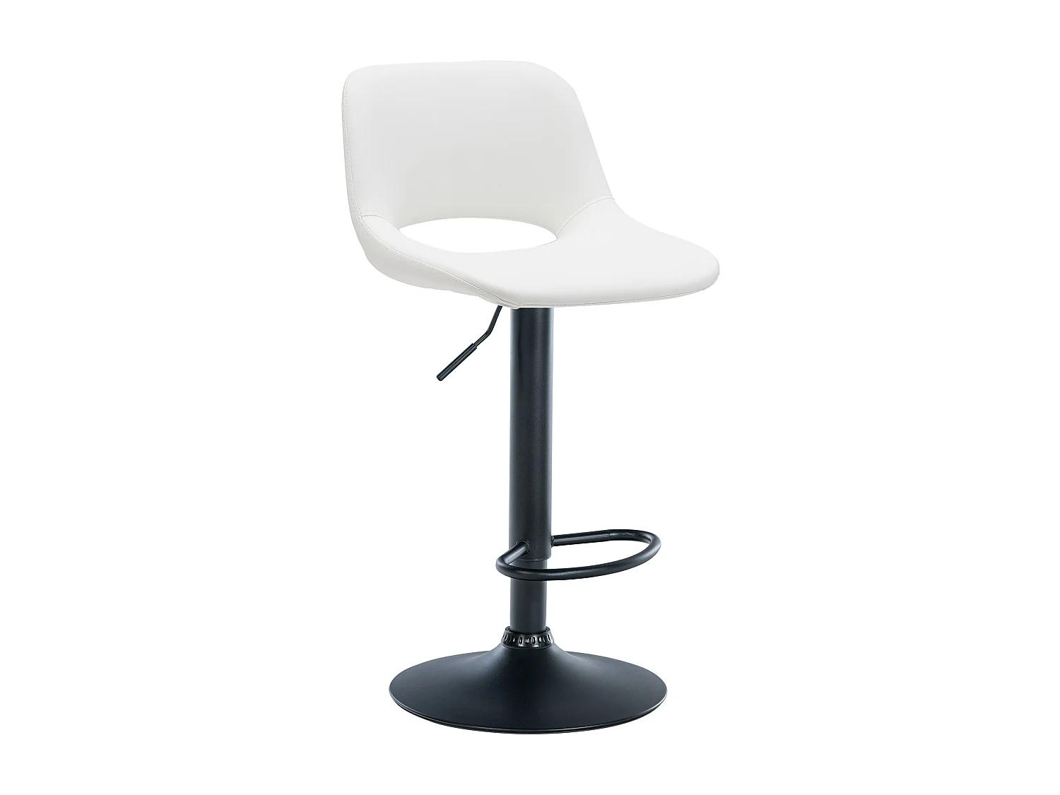 Tabouret de bar - Similicuir - Blanc - Camden