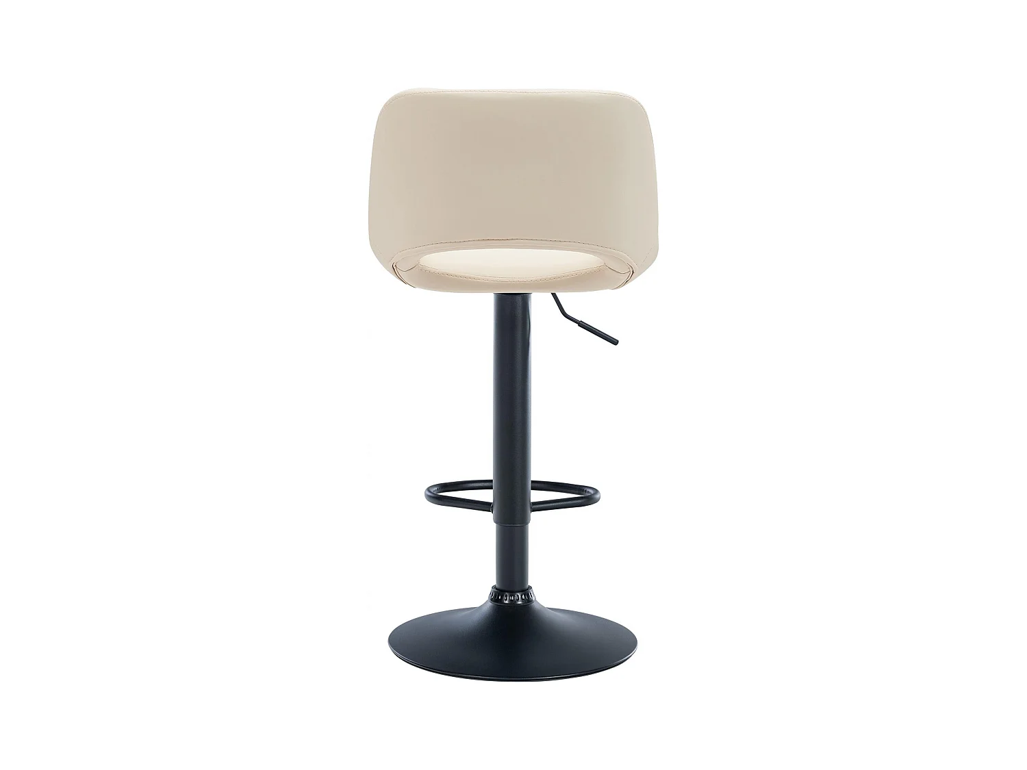 Lot de 2  Tabouret de bar - Similicuir - Crème - Camden