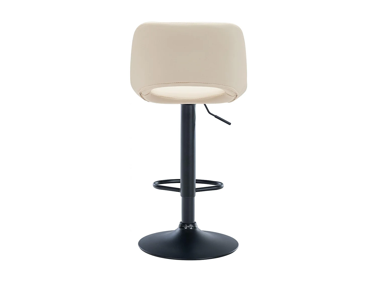 Lot de 2  Tabouret de bar - Similicuir - Crème - Camden