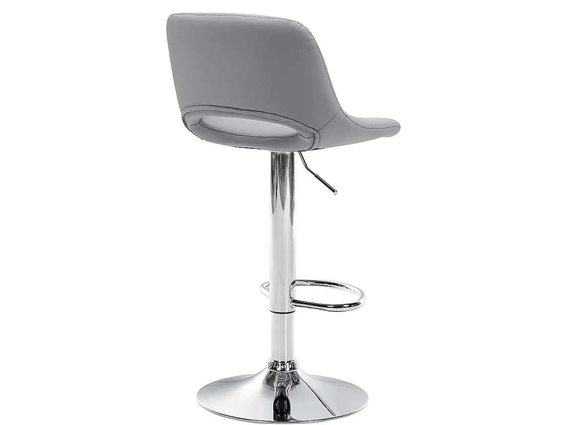 Lot de 2  Tabouret de bar - Similicuir - Gris - Camden