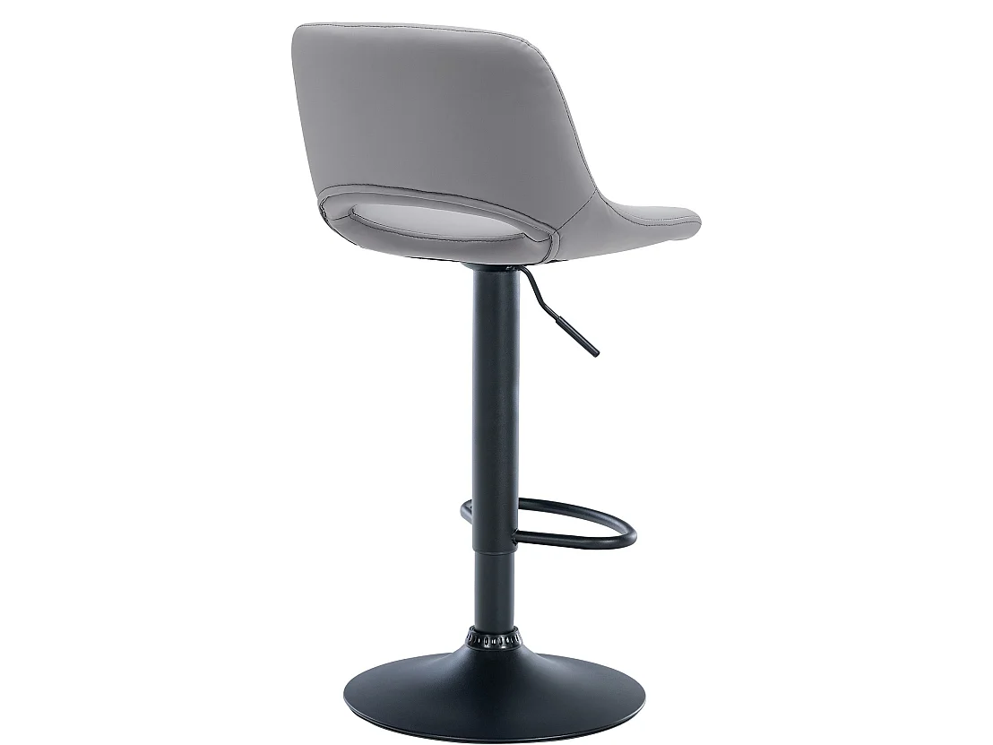 Lot de 2  Tabouret de bar - Similicuir - Gris - Camden