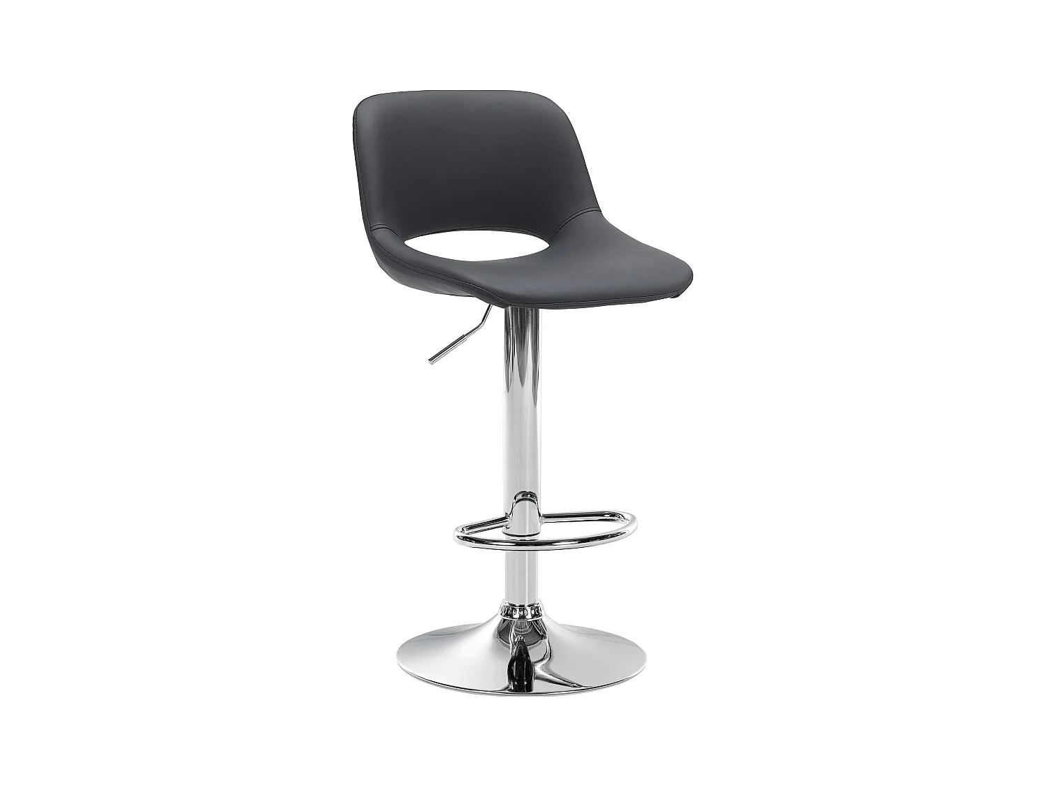 Tabouret de bar - Similicuir - Noir - Camden