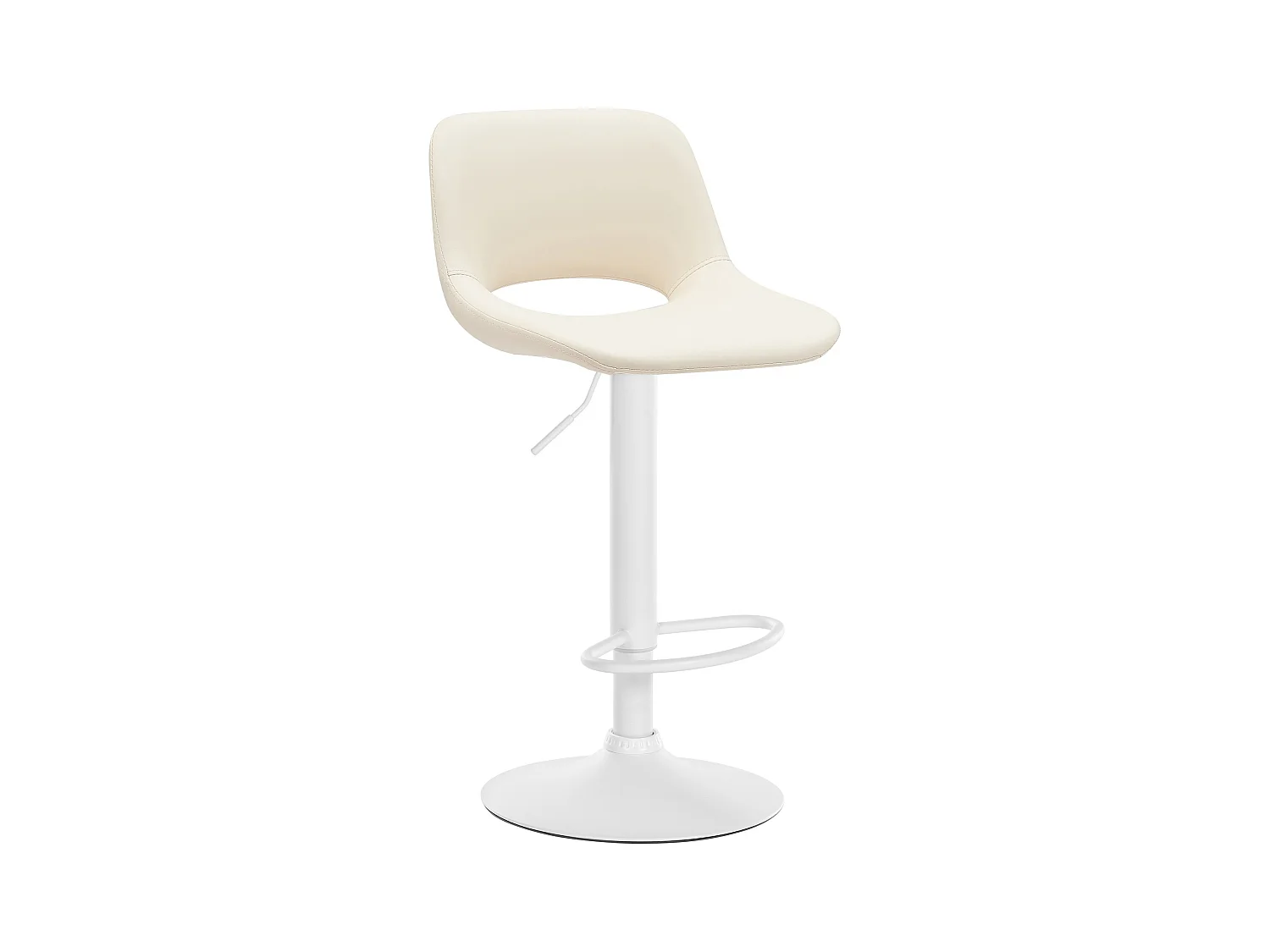 Tabouret de bar - Similicuir - Crème - Camden
