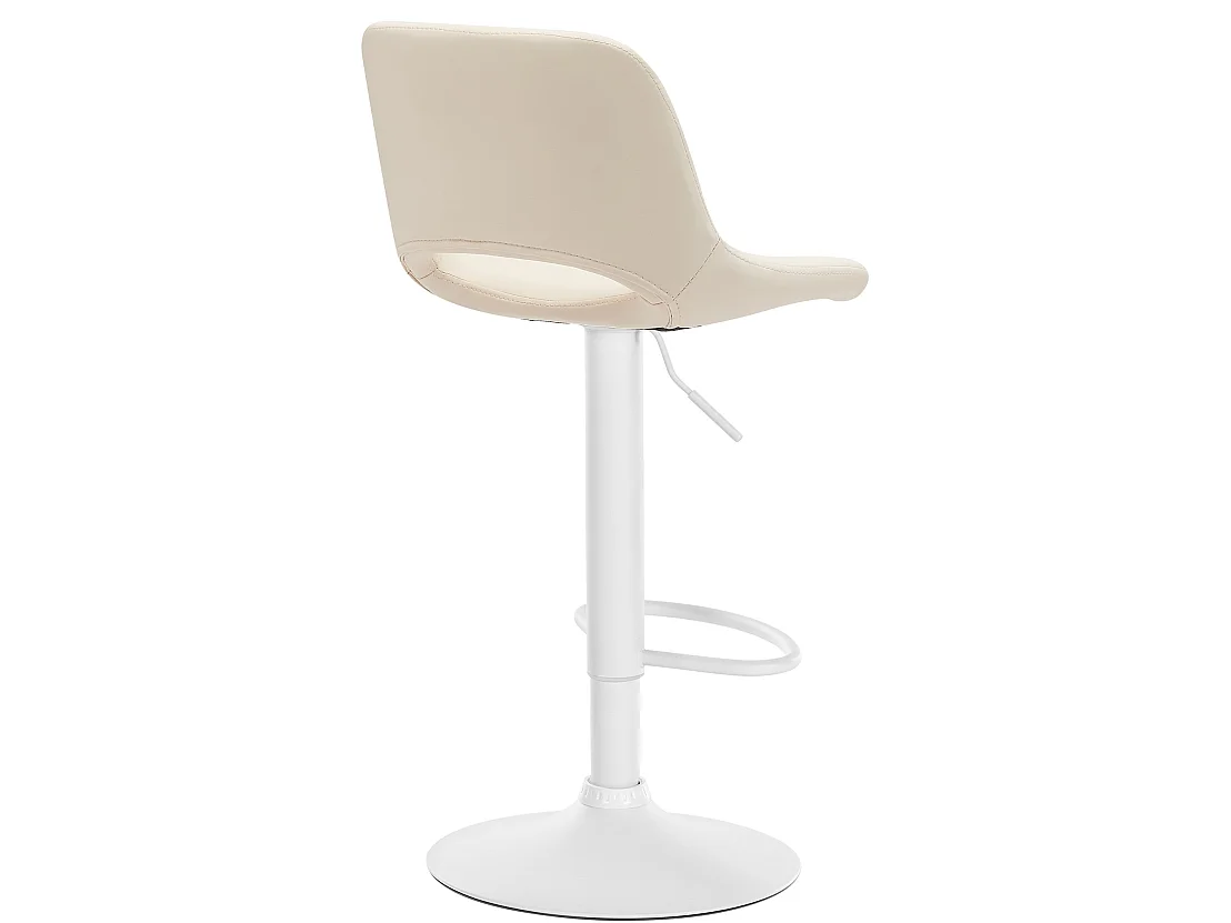 Tabouret de bar - Similicuir - Crème - Camden