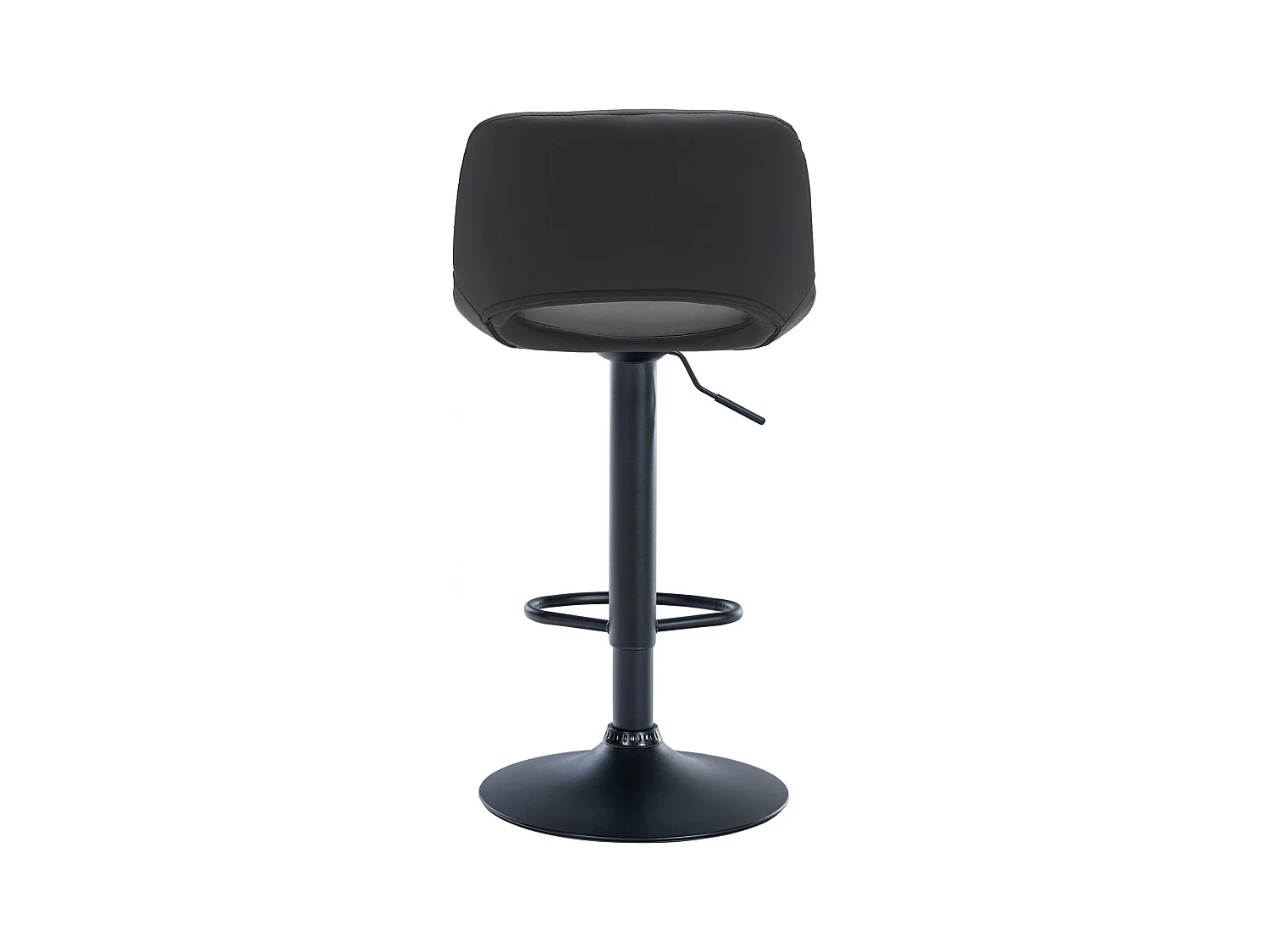 Lot de 2  Tabouret de bar - Similicuir - Noir - Camden