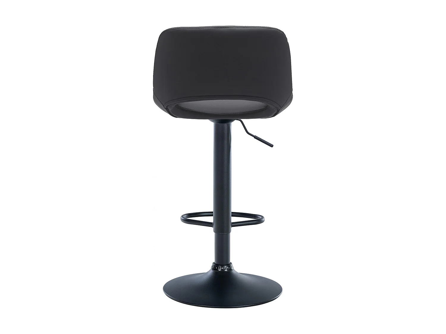 Lot de 2  Tabouret de bar - Similicuir - Noir - Camden