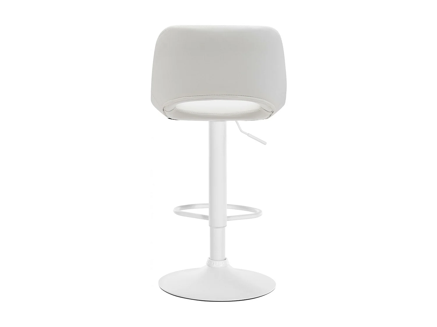 Tabouret de bar - Similicuir - Blanc - Camden