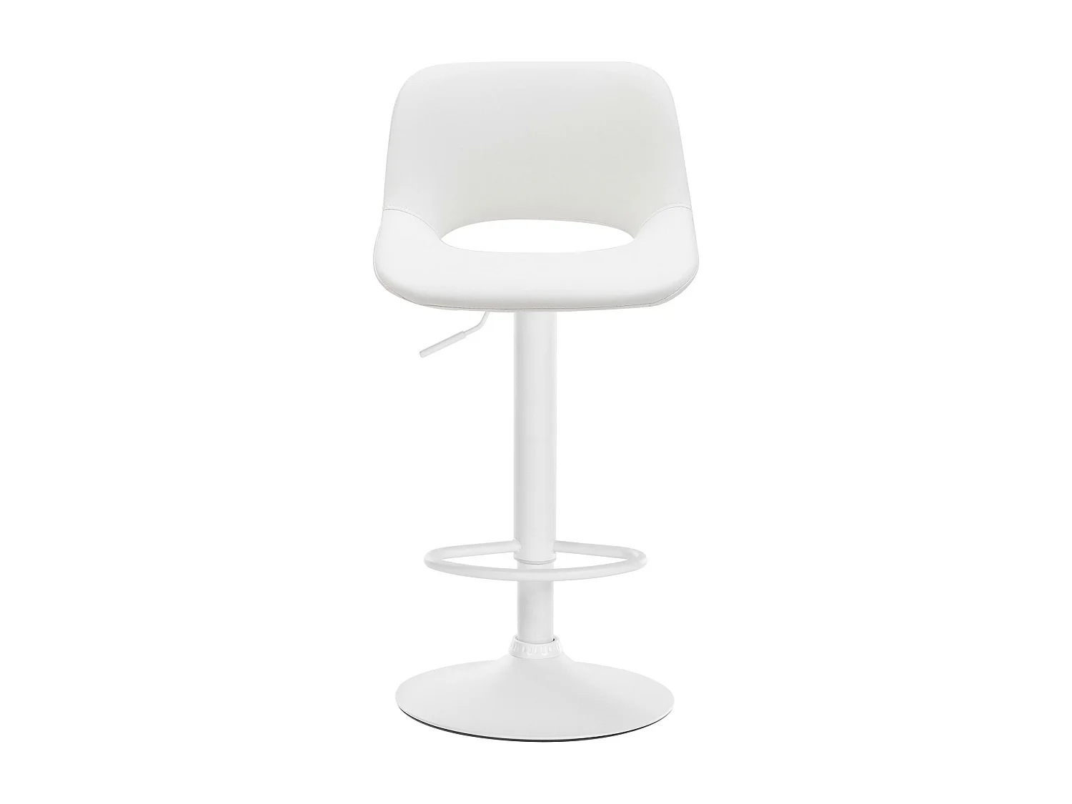 Tabouret de bar - Similicuir - Blanc - Camden