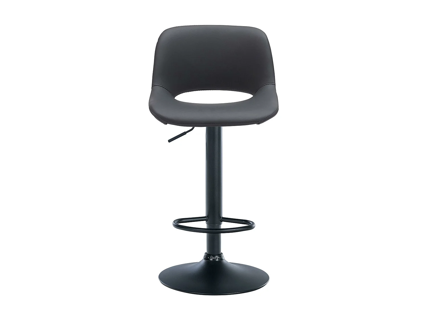 Tabouret de bar - Similicuir - Noir - Camden