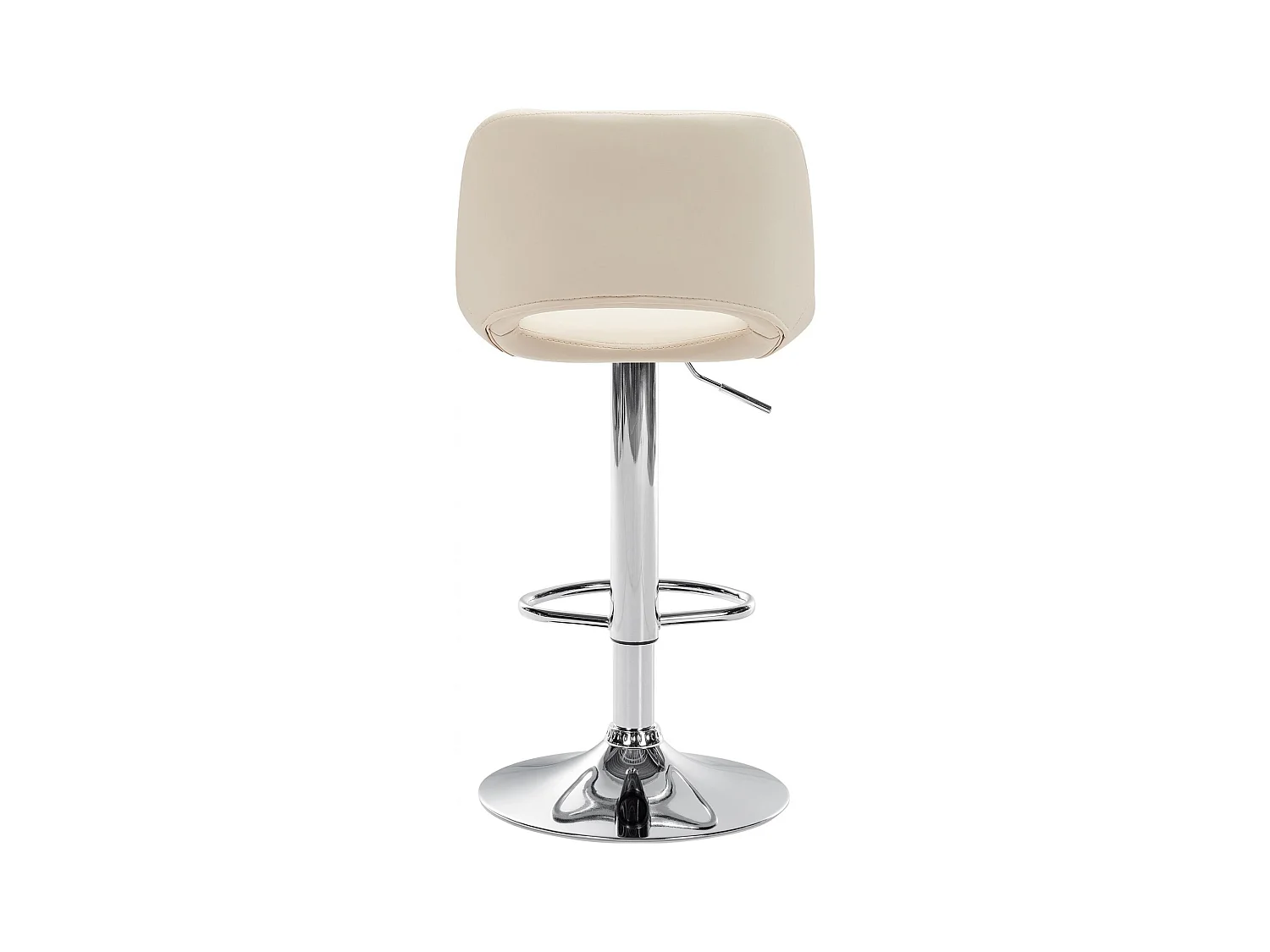Lot de 2  Tabouret de bar - Similicuir - Crème - Camden