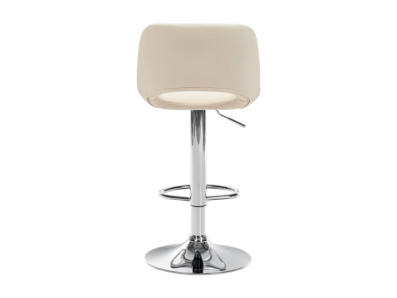 Lot de 2  Tabouret de bar - Similicuir - Crème - Camden