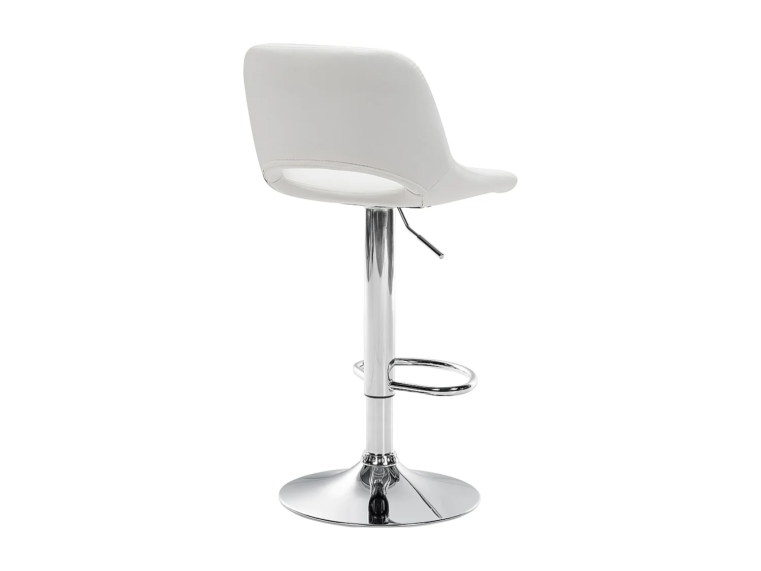 Tabouret de bar - Similicuir - Blanc - Camden