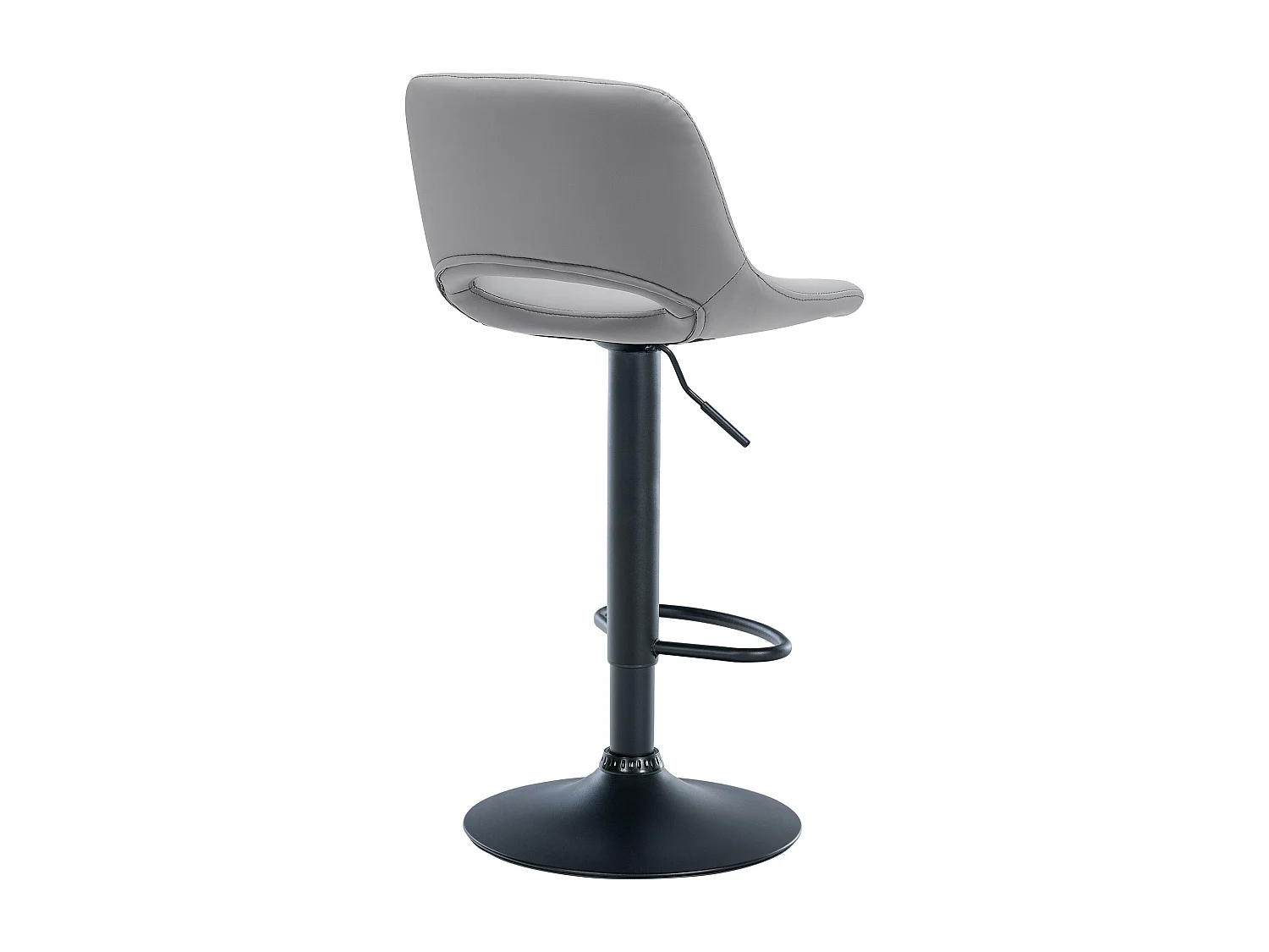 Tabouret de bar - Similicuir - Gris - Camden