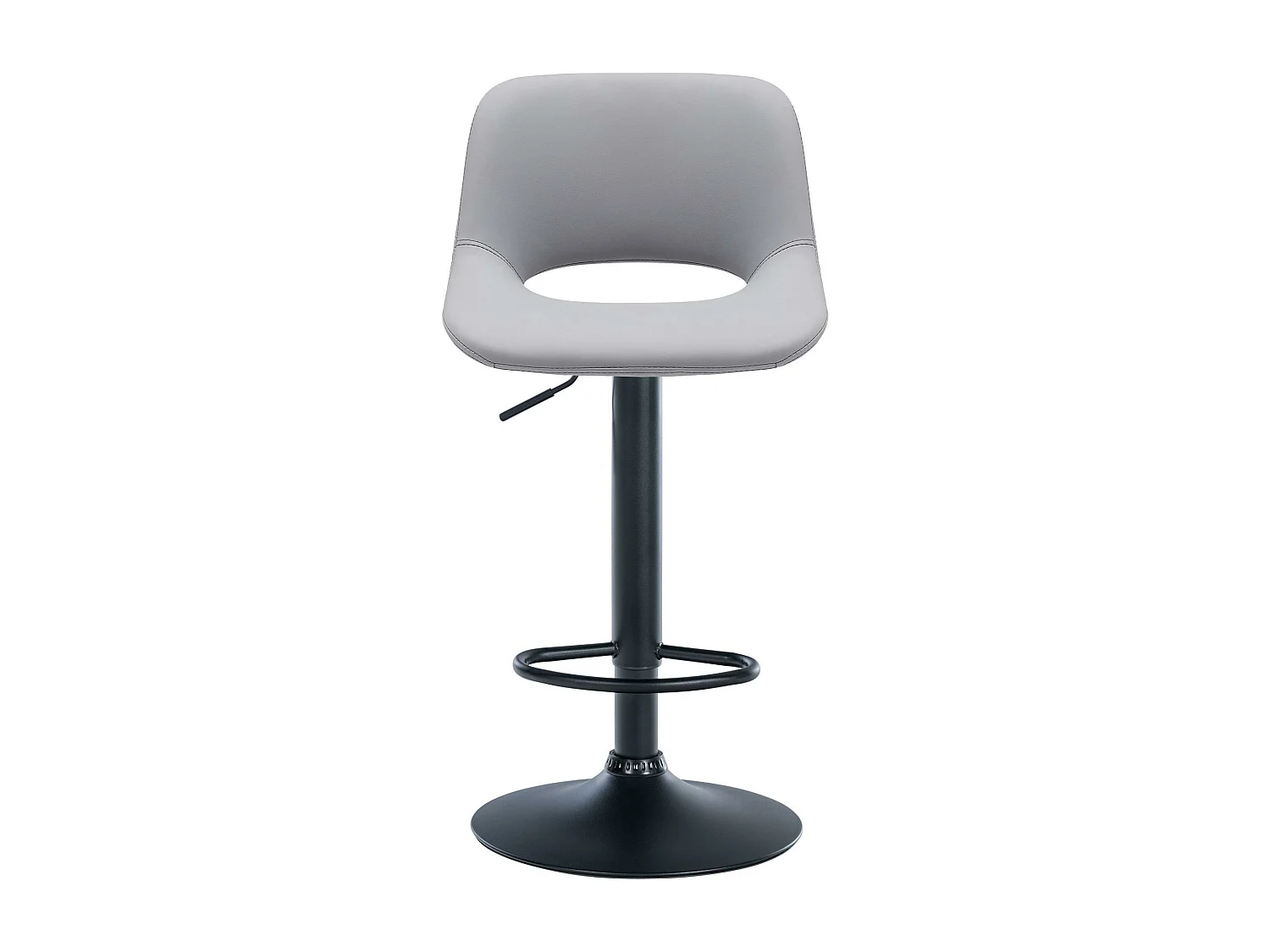 Tabouret de bar - Similicuir - Gris - Camden