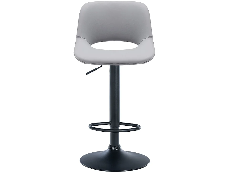 Tabouret de bar - Similicuir - Gris - Camden