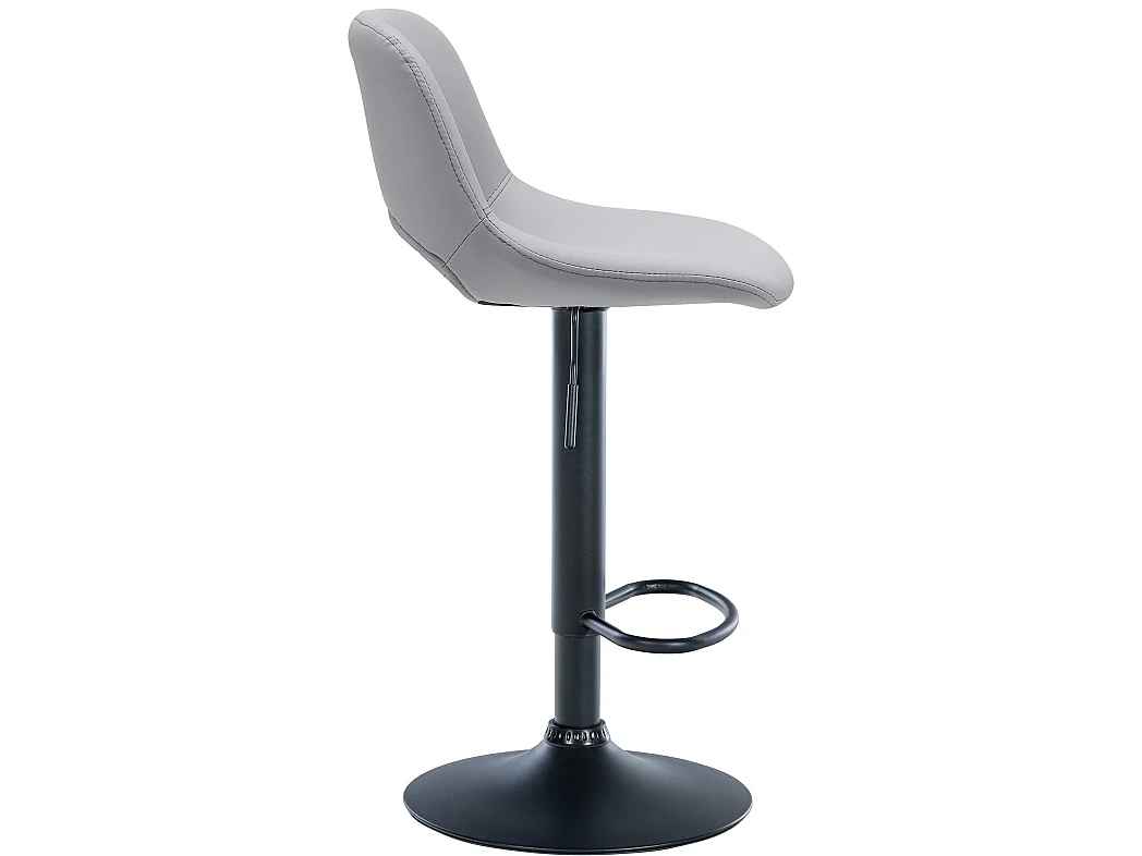 Tabouret de bar - Similicuir - Gris - Camden
