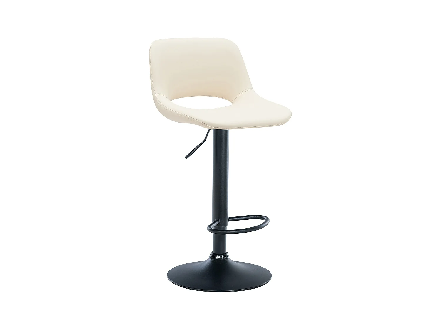 Tabouret de bar - Similicuir - Crème - Camden