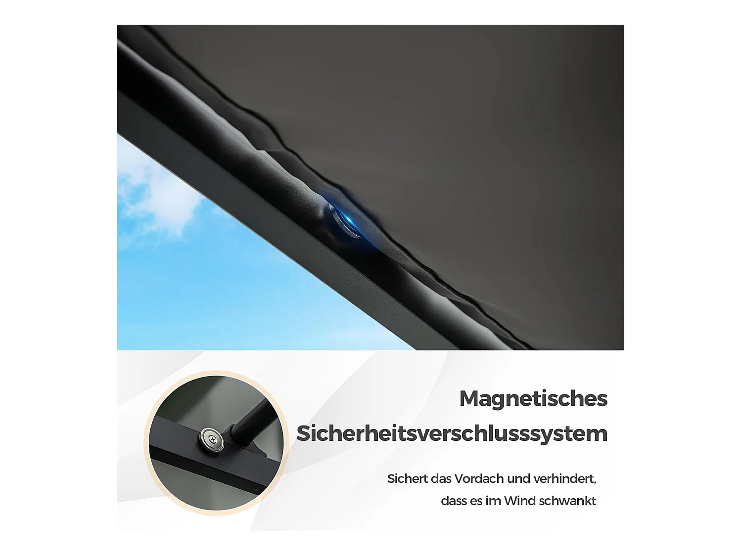 Pergola met schuifdak, 3,1 x 3,1 m paviljoen, waterdicht, stabiel, winterbestendig, tuinpaviljoen met robuuste metalen zuilen voor terras, tuin, dek ZB33082