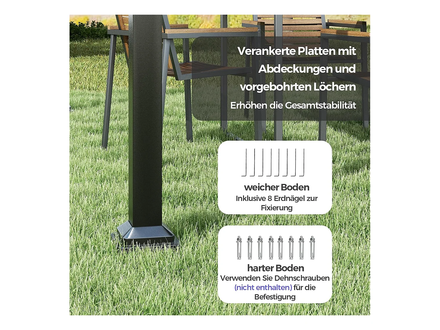 Pergola met schuifdak, 3,1 x 3,1 m paviljoen, waterdicht, stabiel, winterbestendig, tuinpaviljoen met robuuste metalen zuilen voor terras, tuin, dek ZB33082