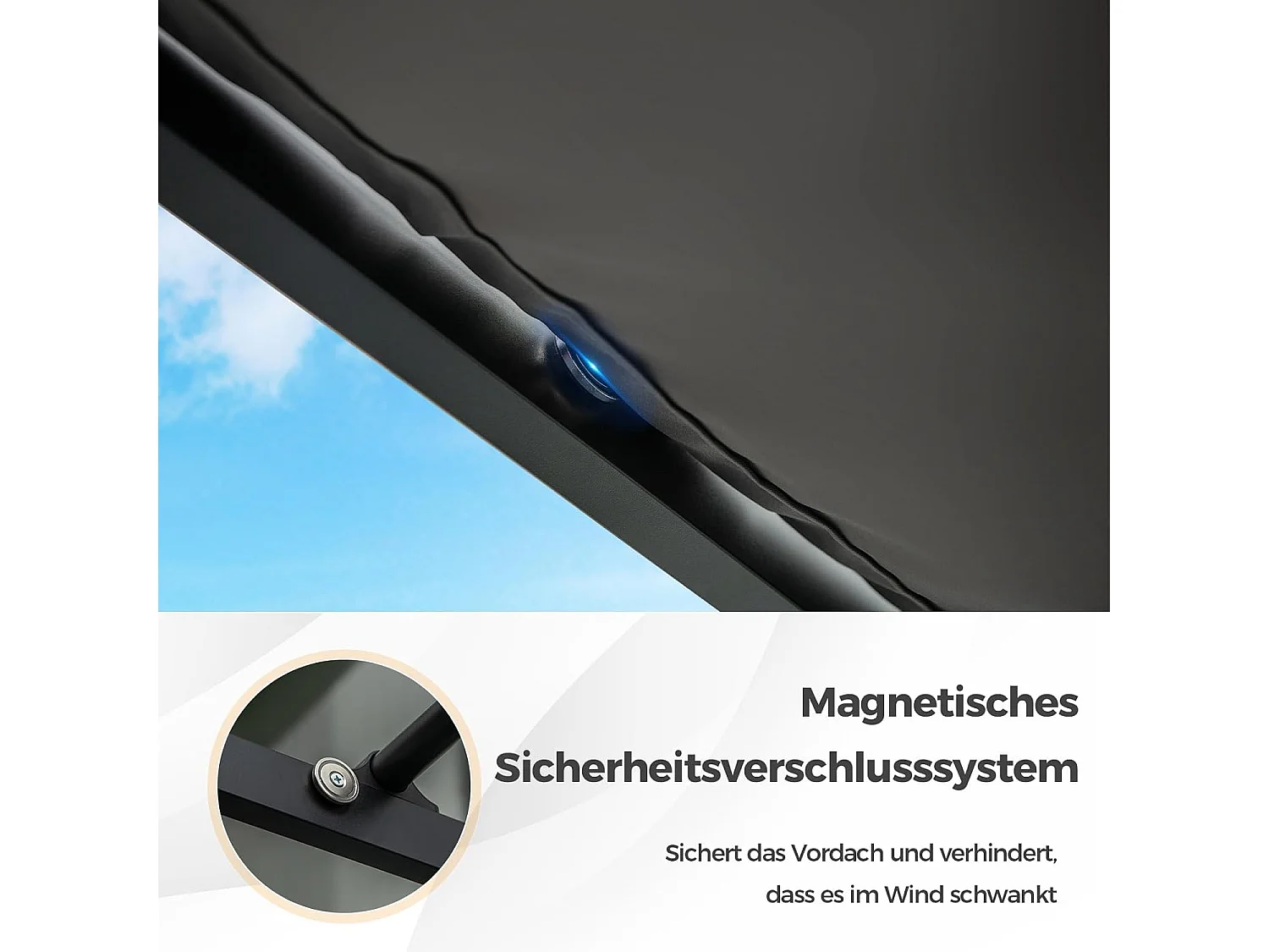 Pergola met schuifdak, 3,1 x 3,1 m paviljoen, waterdicht, stabiel, winterbestendig, tuinpaviljoen met robuuste metalen zuilen voor terras, tuin, dek ZB33082