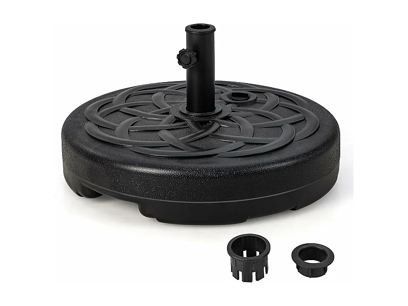 Parasolstandaard 23 liter / 39 kg vulbaar met water of zand, parasolvoet voor parasolstangen van 38/48 mm, Ø 56 cm, marktparasolvoet, parasolstandaard